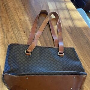 Celine Brown and Black Shoulder Bag